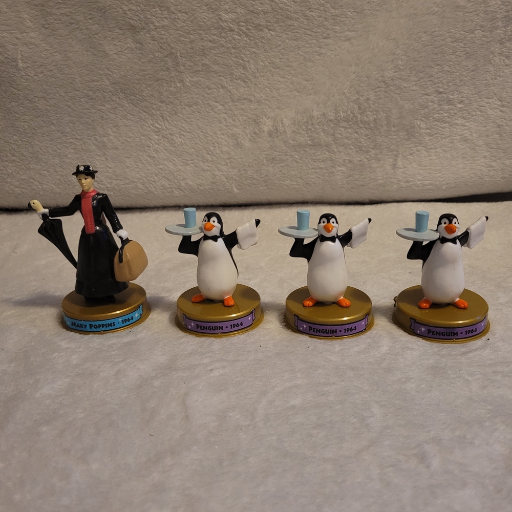 Mary Poppins and Penguin / Mcdonalds Figurines Set